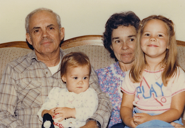 Poppy, me, Nana, and Laura
